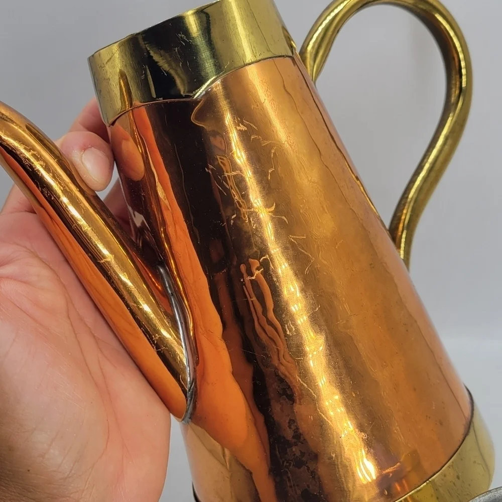 VABELUX Copper Tea or Coffee Pot Maker 3 Piece Kettle Removable Filter #1330
